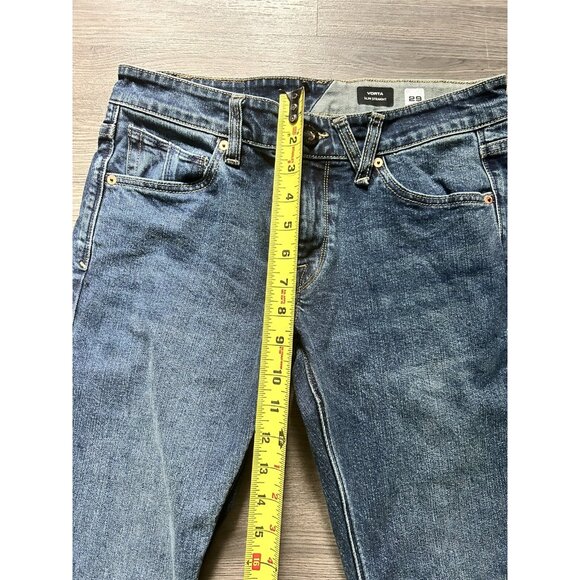 Volcom Vorta Slim Straight Jeans Men's Size 29 X 30L Dark Wash - Picture 5 of 11